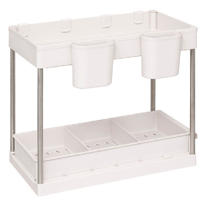 kitchenware/dish-drainers-accessories/5five-2-tier-pp-sliding-organizer-storage