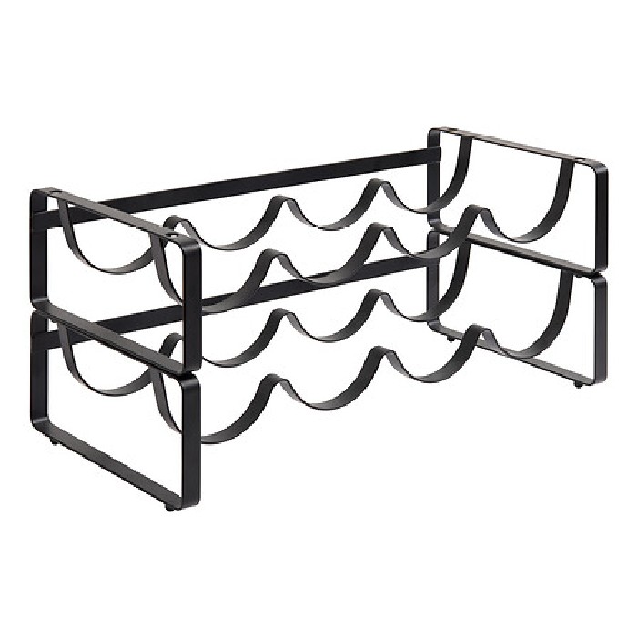 kitchenware/racks-holders-trollies/5five-stackable-bottle-rack-set-of-4-black-edition