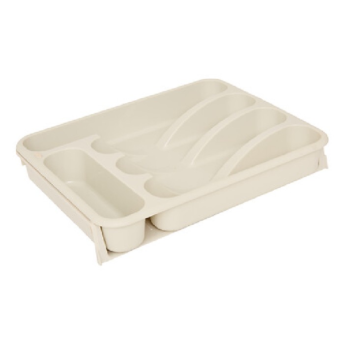 kitchenware/dish-drainers-accessories/5five-extendable-polypropylene-6-compartment-cutlery-rack-beige