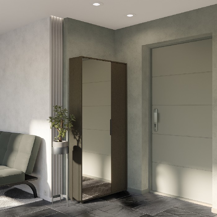 household-goods/shoe-racks-cabinets/ebony-double-shoe-cabinet-–-2-doors-1-mirror-finished-in-structured-black
