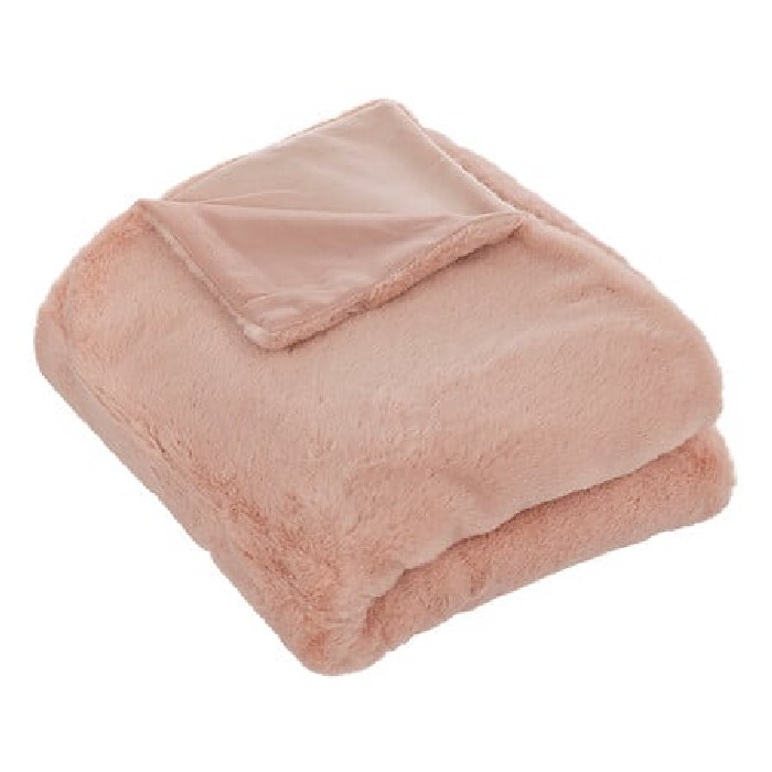 home-textiles/blankets-throws/atmosphera-old-pink-fur-blanket-125cm-x-150cm