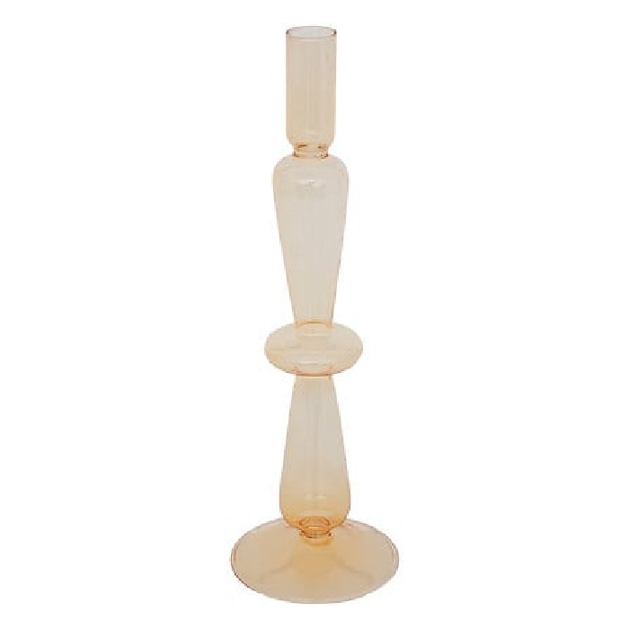 home-decor/candle-holders-lanterns/atmosphera-yellow-glass-candle-holder-h297cm