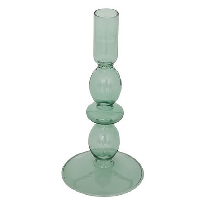 home-decor/candle-holders-lanterns/atmosphera-green-glass-candle-holder-h195cm