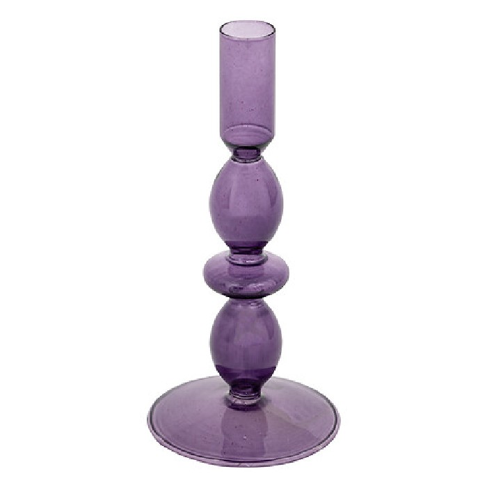 home-decor/candle-holders-lanterns/atmosphera-glass-candle-holder-purple-h195cm