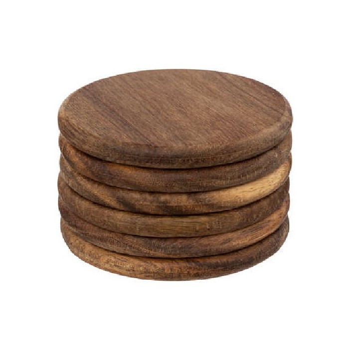 tableware/placemats-coasters-trivets/sg-secret-de-gourmet-coasters-set-of-6-acacia-diameter-10cm