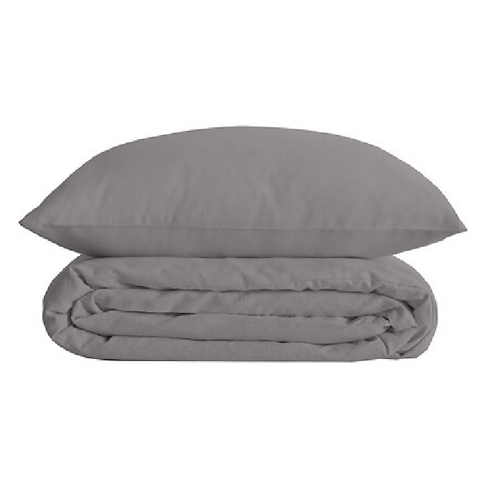home-textiles/bed-sheets/atmosphera-sheet-set-solid-percale-grey-240cm-x-220cm