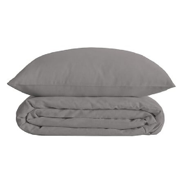 home-textiles/bed-sheets/atmosphera-sheet-set-solid-percale-grey-260cm-x-240cm
