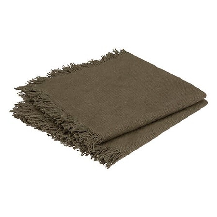 tableware/miscellaneous-tableware/atmosphera-set-of-2-maha-cotton-napkins-khaki-40cm-x-40cm