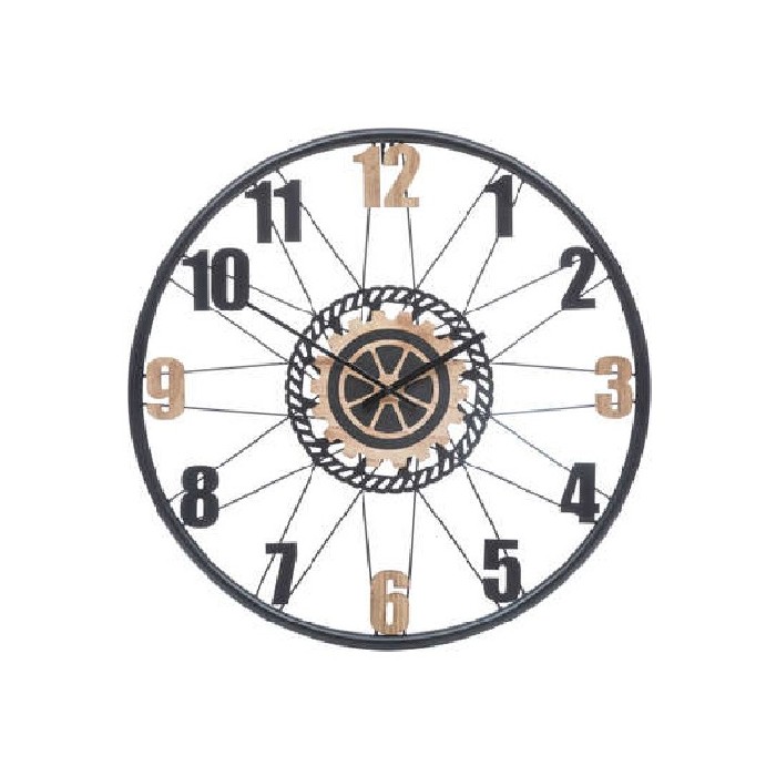 home-decor/clocks/atmosphera-mohan-metalmdf-wheel-clock-diameter-65cm