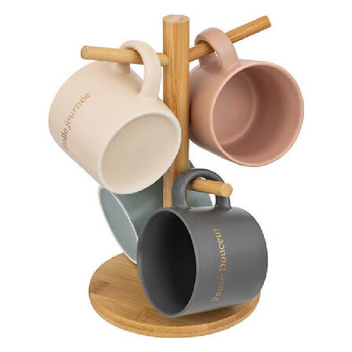 kitchenware/racks-holders-trollies/sg-secret-de-gourmet-belle-mugs-rack-with-4-mugs-20cl