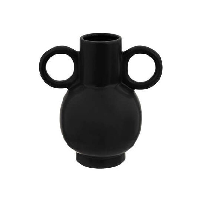 home-decor/vases/atmosphera-olm-black-ceramic-vase-height-22cm