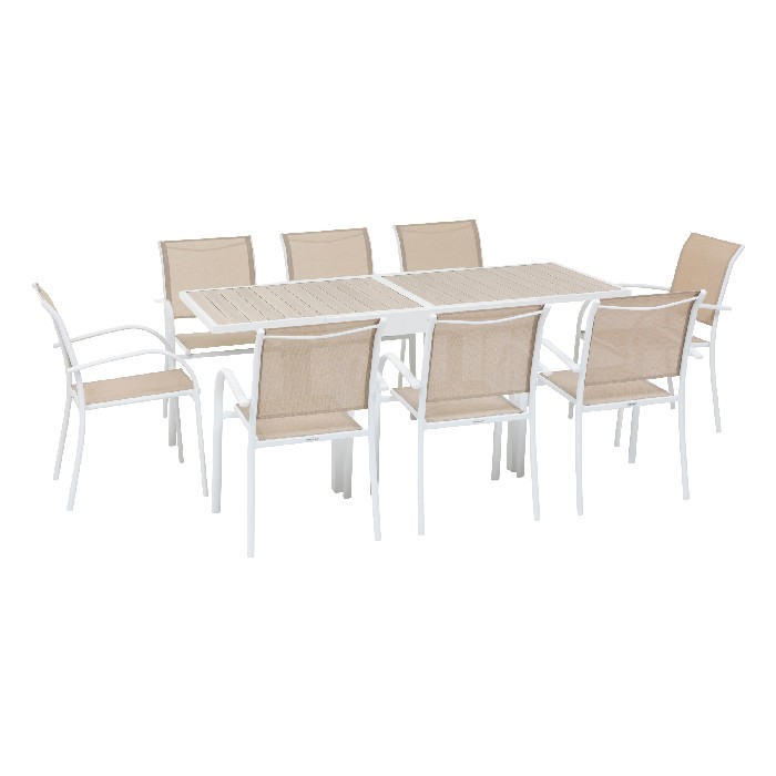 outdoor/dining-sets/hespéride-set-piazza-extendable-table-with-8-stackable-armchairs-white