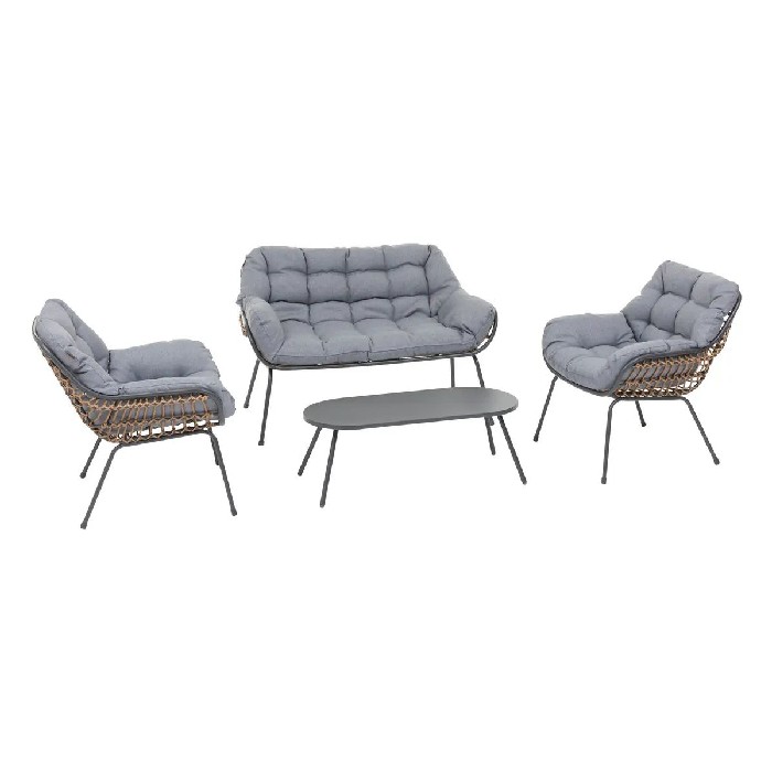 outdoor/sofas-sofa-sets/hespéride-paopao-4-seater-sofa-set-graphite
