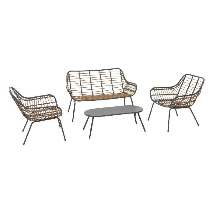outdoor/sofas-sofa-sets/hespéride-paopao-4-seater-sofa-set-graphite