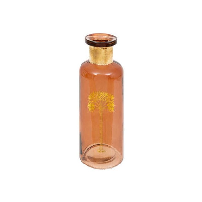 home-decor/vases/atmosphera-bou-amber-glass-bottle-vase-height-22cm
