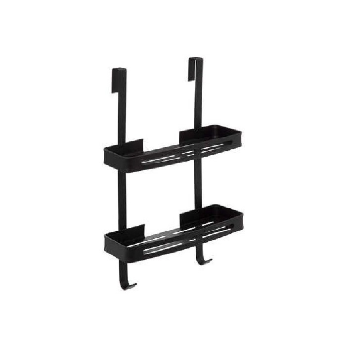 bathrooms/bathroom-storage-shelving/5five-2level-black-aluminium-servitor