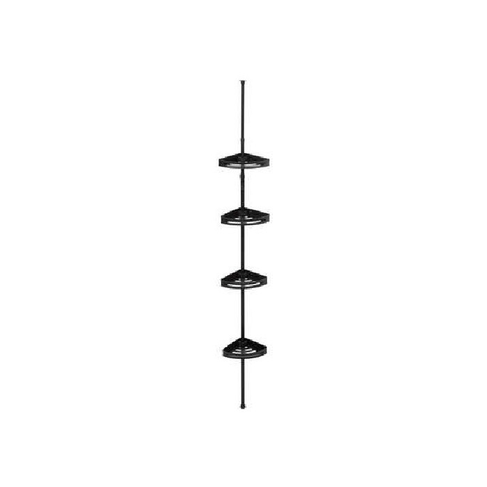 bathrooms/bathroom-storage-shelving/5five-black-telescopic-shower-shelf