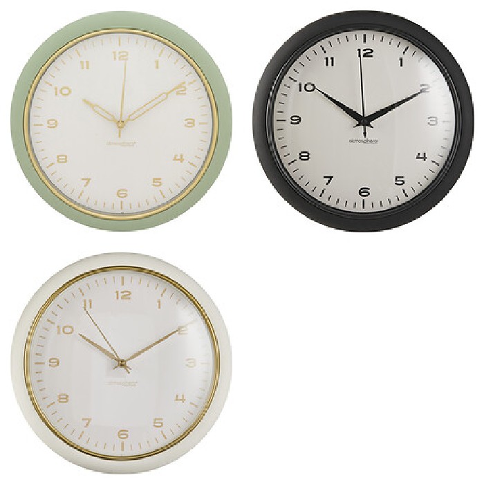 home-decor/clocks/atmosphera-clock-plastic-clarisse-diameter-28cm-3-assorted