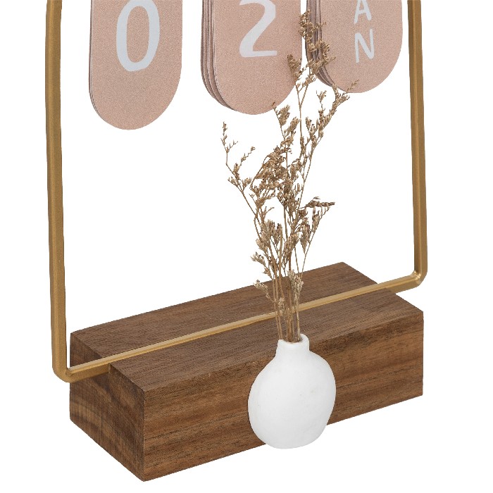 home-decor/decorative-ornaments/atmosphera-floral-collection-calendar-wood-height-30cm