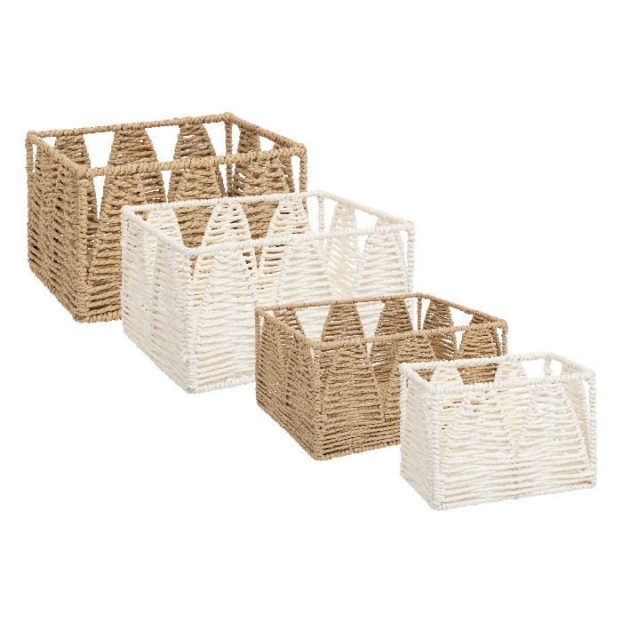 home-decor/deco/atmosphera-pack-of-4-soleya-storage-boxes-black-and-white-ppr