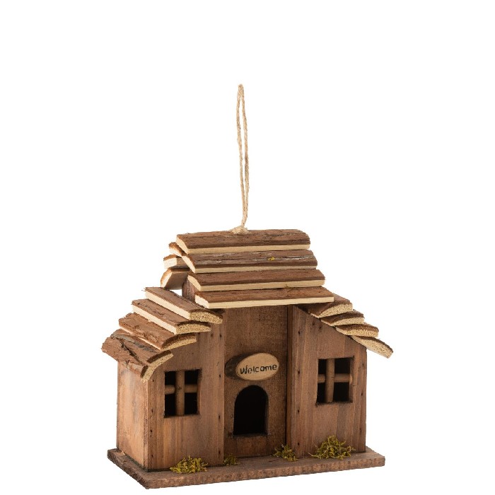 home-decor/decorative-ornaments/bird-house-welcome-pine-wood-brown