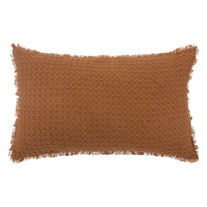 home-textiles/cushions-cushion-covers/atmosphera-cushion-waffle-widdy-terracotta-30cm-x-50cm
