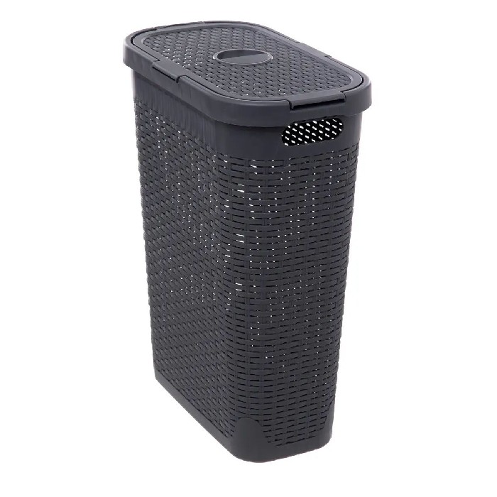 household-goods/laundry-ironing-accessories/dark-grey-slim-basket-40l-rattan