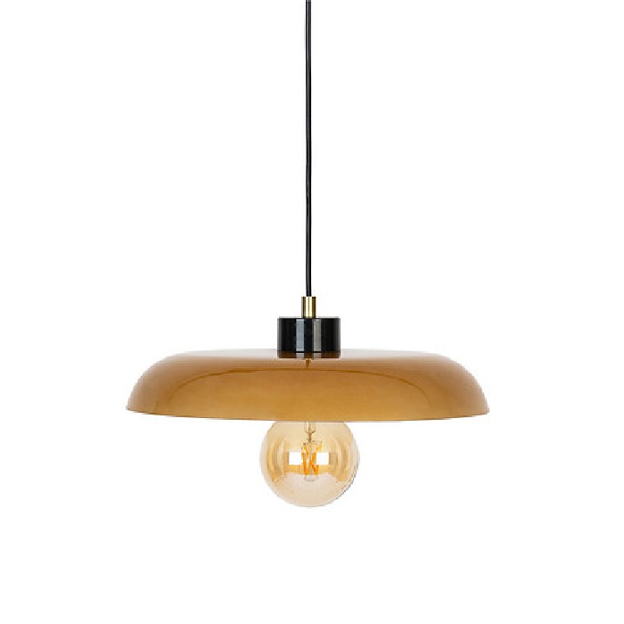 lighting/chandelier-pendant-lighting/atmosphera-jody-amber-glass-pendant-diameter-35cm