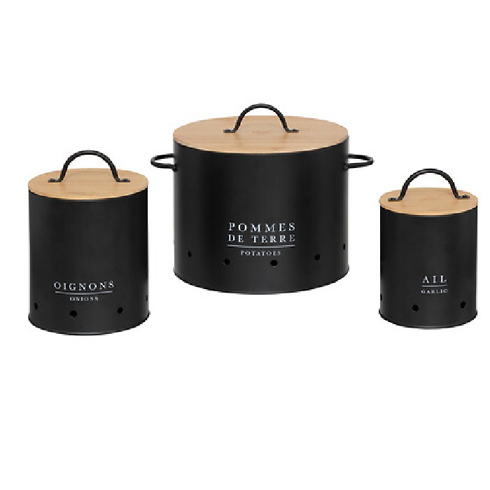 kitchenware/food-storage/5five-storage-box-set-of-3-iron-bamboo-black
