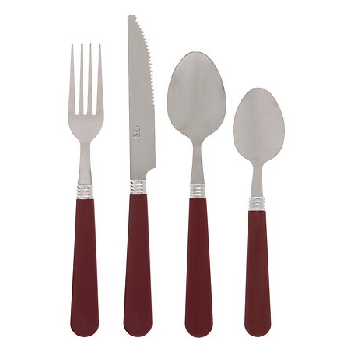 tableware/cutlery/sg-secret-de-gourmet-cutlery-set-colorama-red-set-of-24pcs