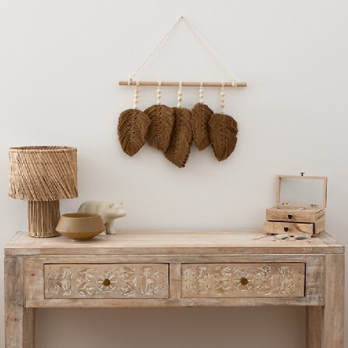 home-decor/wall-decor/atmosphera-odina-leaf-wall-decor-wood-fabric-l58cm