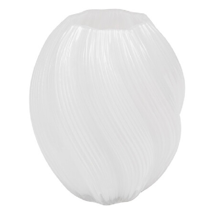 home-decor/vases/atmosphera-white-glass-vase-valma-h21cm