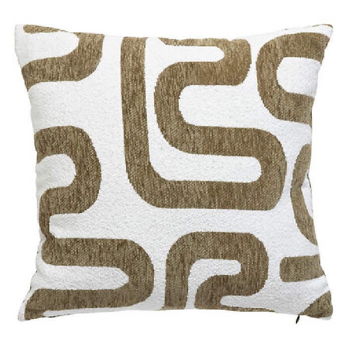 home-textiles/cushions-cushion-covers/atmosphera-cushion-jacquard-chenille-safina-khaki-40cm-x-40cm