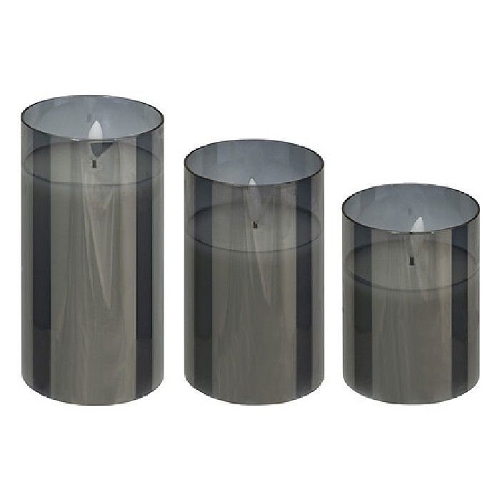 home-decor/candle-holders-lanterns/atmosphera-sena-black-glass-led-candle-set