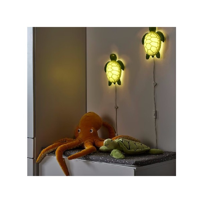 kids-and-stationery/kids-accessories-deco/promo-ikea-blavingad-wall-light-led-turtlegreen