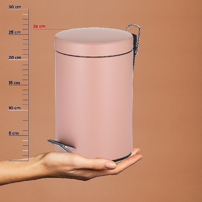 household-goods/bins-liners/kela-pedal-bin-rose