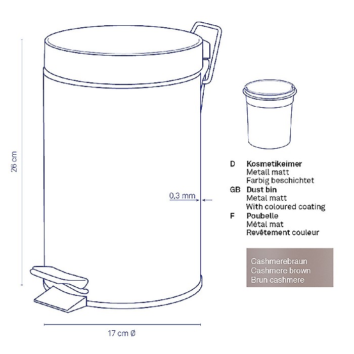 household-goods/bins-liners/kela-cosmetic-bin-cashmere-brown