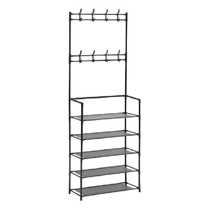 household-goods/shoe-racks-cabinets/5five-intissa-metal-clothes-rack-with-10-shelves-and-8-hooks