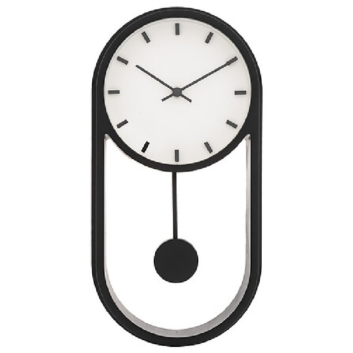 home-decor/clocks/atmosphera-black-plastic-clock-anton-39cm-x-20cm