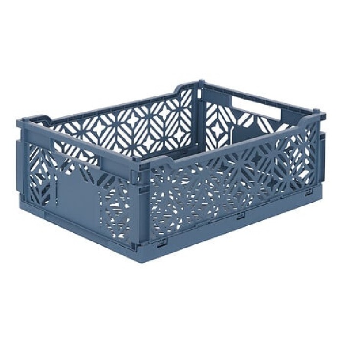 household-goods/storage-baskets-boxes/atmosphera-foldable-crate-blue-40cm-x-30cm-x-15cm