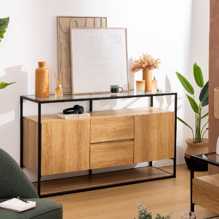 living/sideboards/atmosphera-2-door-buffet-aldea-metal-and-wood-beige
