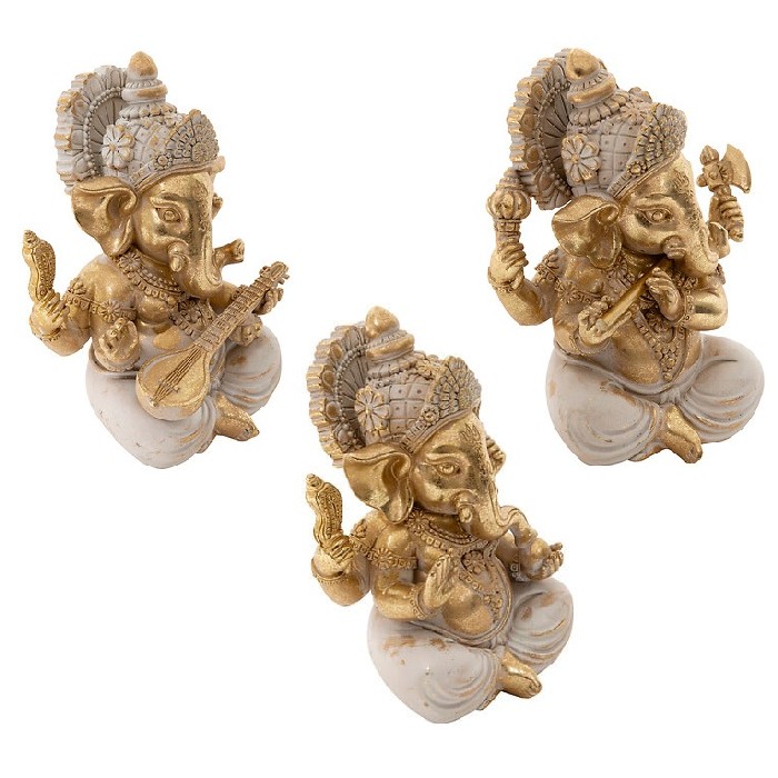 home-decor/decorative-ornaments/atmosphera-shanti-resin-ganesh-statue-h13cm-3-assorted