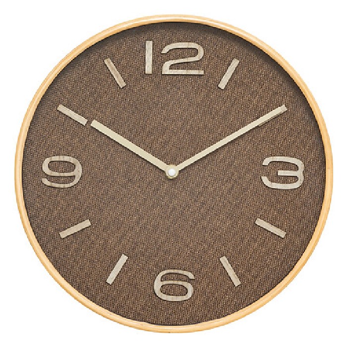 home-decor/clocks/atmosphera-fabric-mdf-clock-wood-ellis-diameter-30cm