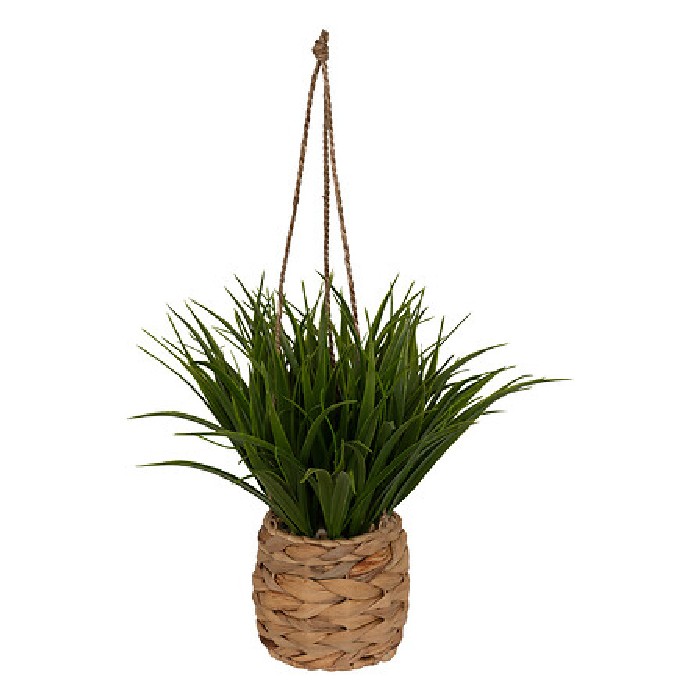home-decor/artificial-plants-flowers/atmosphera-moda-hanging-grass-plant-height-27cm-with-natural-fiber-pot