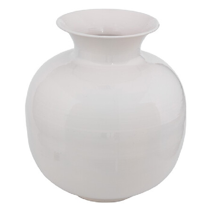home-decor/vases/atmosphera-white-enamel-metal-vase-kian-h34cm