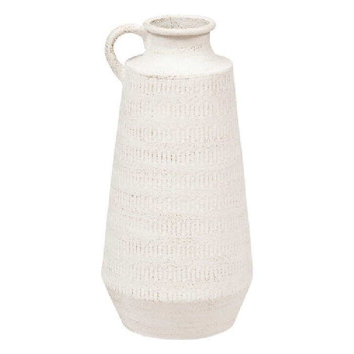 home-decor/candle-holders-lanterns/atmosphera-white-metal-jug-vase-tino-h41cm