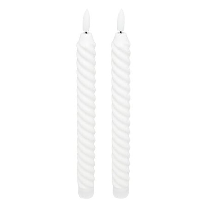 home-decor/candles-home-fragrance/atmosphera-aloe-stick-led-candle-white-h22cm-set-of-2