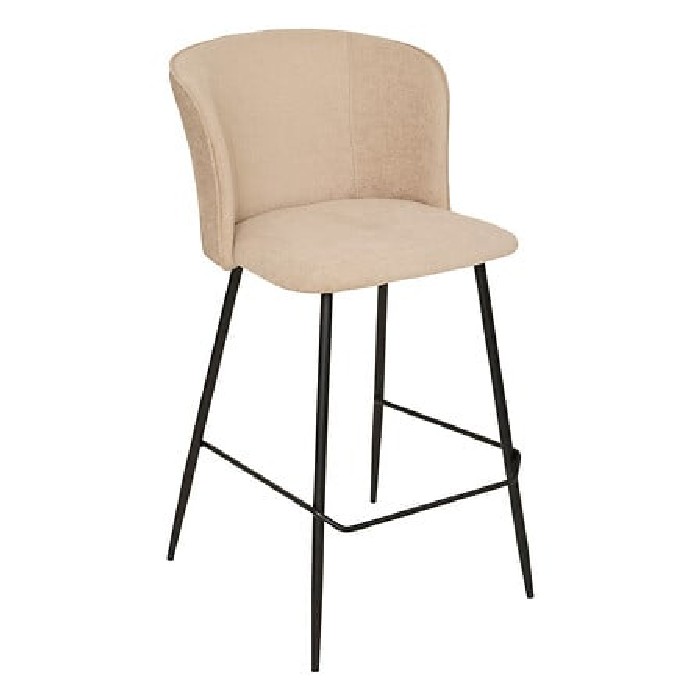 dining/dining-stools/atmosphera-jasny-beige-chenille-bar-stool-seat-height-65cm