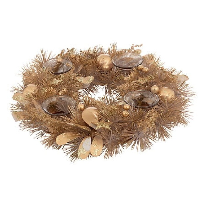 christmas/wreaths/atmosphera-wreath-candle-holder-–-gold-natural-design
