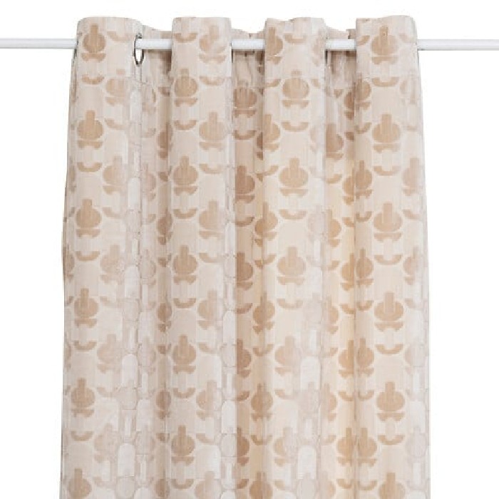 home-textiles/curtains-blinds/atmosphera-curtain-velvet-jacquard-luna-linen-140cm-x-260cm